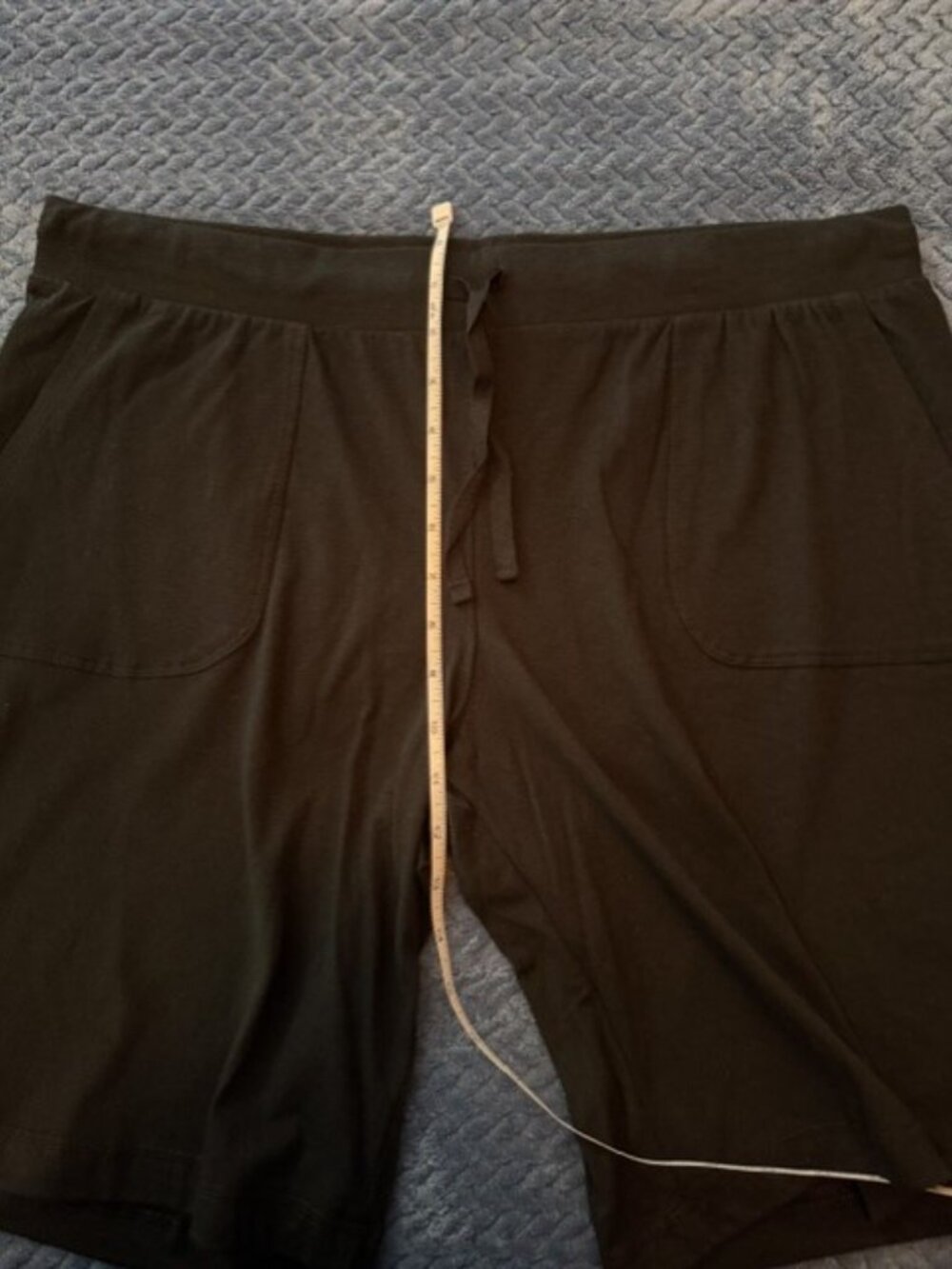 Gilligan & O'Malley Black Sleep Shorts Lounge Drawstring Pockets Size L/G - Picture 6 of 7
